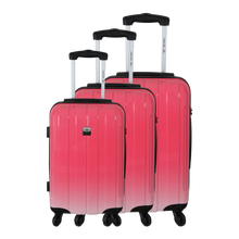Charger l'image dans la visionneuse de la galerie, Saint-Tropez Tie & Dye – Set de 3 valises – Polycarbonate/ABS – Fuchsia