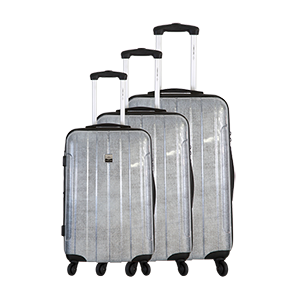 Saint-Tropez Jeans - Set de 3 valises 4 roues 360° Polycarbonate / ABS