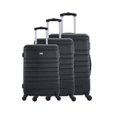 3-Piece Luggage Set - Nice - ABS - Black