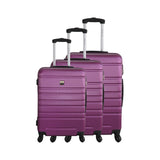 3-Piece Luggage Set - Nice - ABS - Plum
