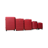 5-Piece Luggage Set - Nice - ABS - Red