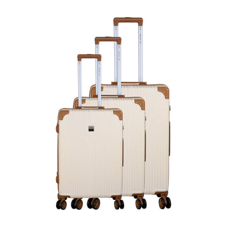 Set de 3 valises - Biarritz - ABS - Écru