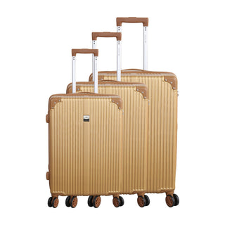 Set de 3 valises - Biarritz - ABS - Gold