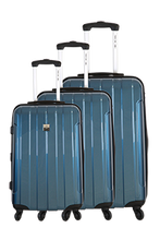 Charger l&#39;image dans la visionneuse de la galerie, Saint-Tropez Unis - Set de 3 valises 4 roues 360° Polycarbonate
