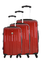 Charger l&#39;image dans la visionneuse de la galerie, Saint-Tropez Unis - Set de 3 valises 4 roues 360° Polycarbonate
