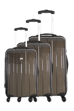 Charger l&#39;image dans la visionneuse de la galerie, Saint-Tropez Unis - Set de 3 valises 4 roues 360° Polycarbonate
