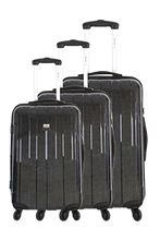 Charger l&#39;image dans la visionneuse de la galerie, Saint-Tropez Jeans - Set de 3 valises 4 roues 360° Polycarbonate / ABS
