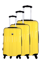 Charger l&#39;image dans la visionneuse de la galerie, Saint-Tropez Unis - Set de 3 valises 4 roues 360° Polycarbonate
