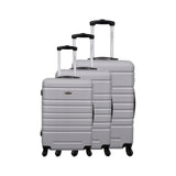 3-Piece Luggage Set - Cannes - ABS - Silver