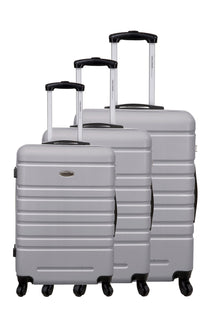 Set de 3 valises - Cannes - ABS - Argent