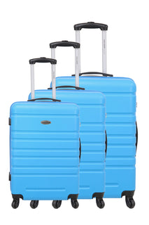 Set de 3 valises - Cannes - ABS - Bleu