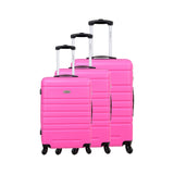 3-Piece Luggage Set - Cannes - ABS - Fuchsia