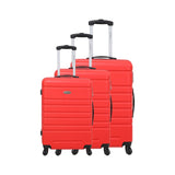 3-Piece Luggage Set - Cannes - ABS - Red