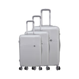 3-Piece Luggage Set - Antibes - ABS - Silver