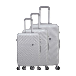 Set de 3 valises - Antibes - ABS - Argent