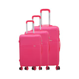 3-Piece Luggage Set - Antibes - ABS - Fuchsia