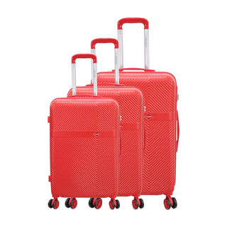 Set de 3 valises - Antibes - ABS - Rouge
