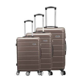 Set de 3 valises - Bordeaux - ABS - Chocolat