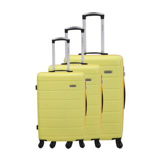 Set de 3 valises - Bordeaux - ABS - Jaune