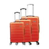 3-Piece Luggage Set - Bordeaux - ABS - Orange