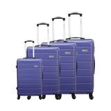 4-Piece Luggage Set - Bordeaux - ABS - Navy