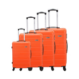 4-Piece Luggage Set - Bordeaux - ABS - Orange