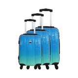3-Piece Luggage Set - Saint-Tropez Tie & Dye - Polycarbonate/ABS - Sapphire Blue