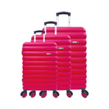 3-Piece Luggage Set - Dubai - ABS - Fuchsia