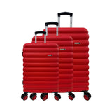 3-Piece Luggage Set - Dubai - ABS - Red