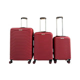 3-Piece Luggage Set - Tahiti - ABS - Burgundy