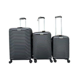 3-Piece Luggage Set - Tahiti - ABS - Black