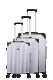 Set de 3 valises - Biarritz - ABS - Gris