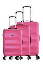 Charger l'image dans la visionneuse de la galerie, Lyon – Set de 3 valises – ABS – Fuchsia
