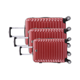 3-Piece Luggage Set - Marseille - Polycarbonate - Carbon Metallic Red