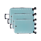 3-Piece Luggage Set - Marseille - Polycarbonate - Carbon Seafoam Green