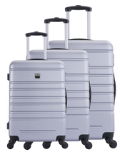 Charger l'image dans la visionneuse de la galerie, Nice – Set de 3 valises – ABS – Argent
