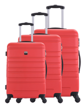 Charger l'image dans la visionneuse de la galerie, Nice – Set de 3 valises – ABS – Rouge
