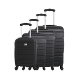 4-Piece Luggage Set - Nice - ABS - Black