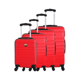 4-Piece Luggage Set - Nice - ABS - Red