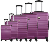 5-Piece Luggage Set - Nice - ABS - Plum